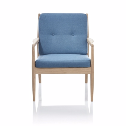 F33 Lounge stol lysblå